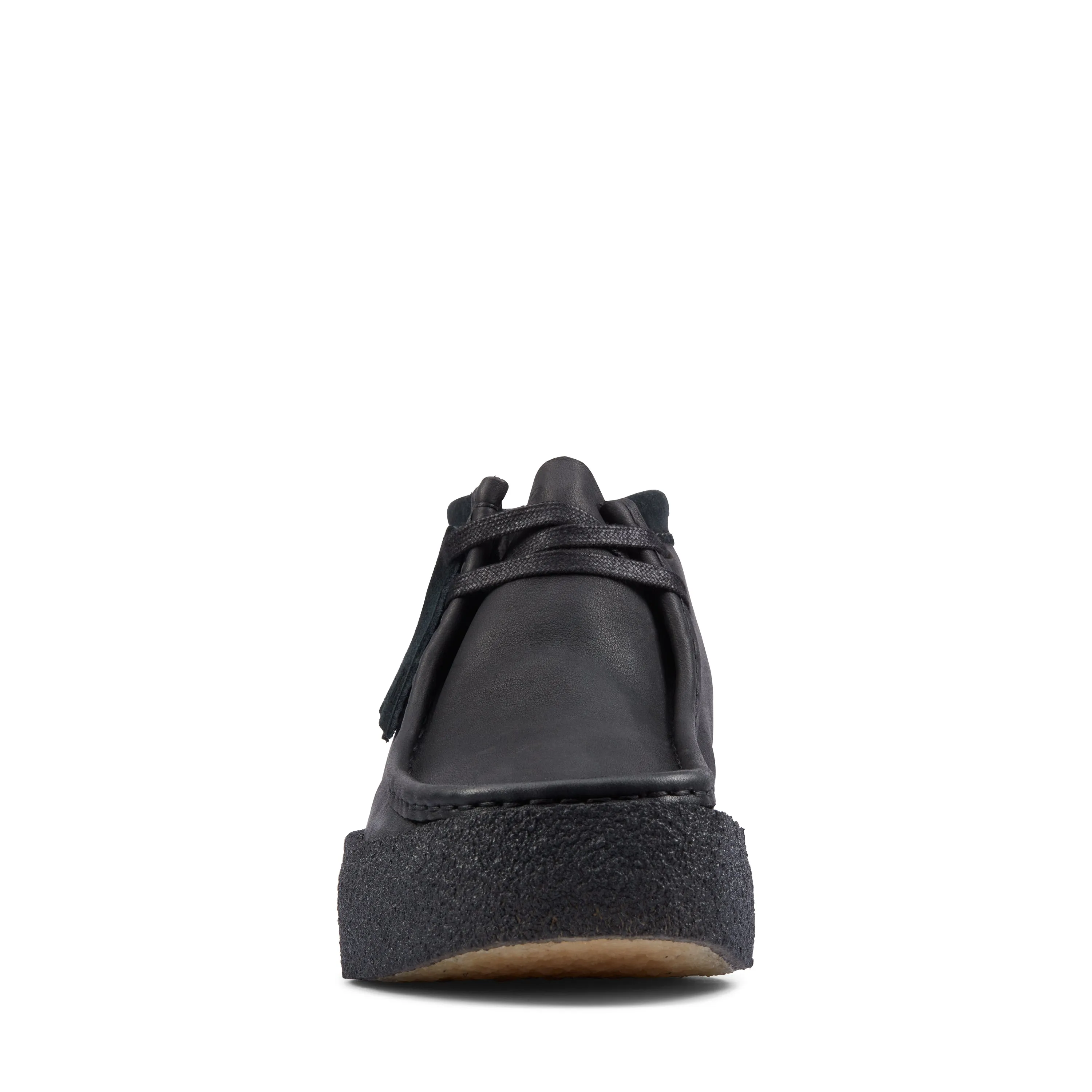 Clarks Men's Shoes Wallabee Cup Boot Black Leather
