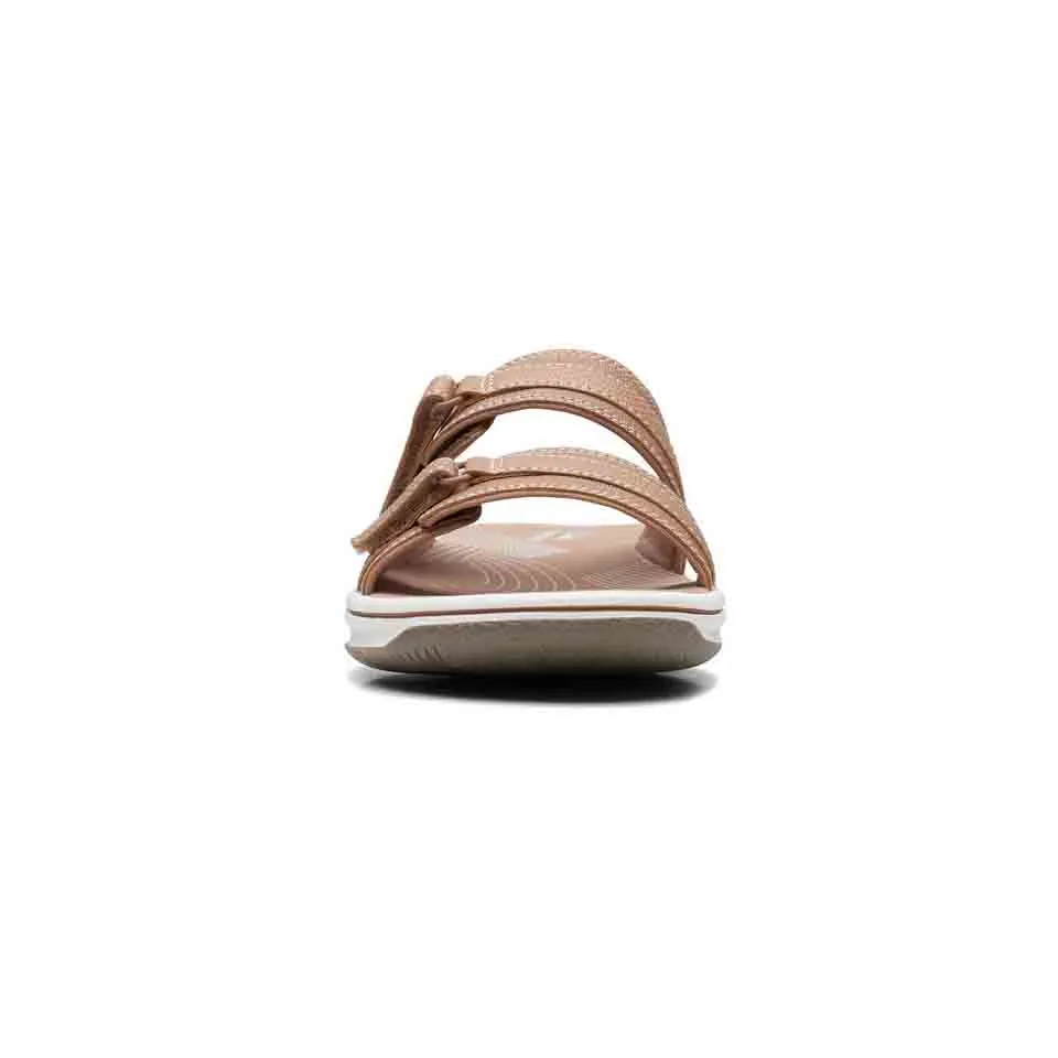 Clarks Women's Breeze Piper Light Taupe | Black | Warm Beige