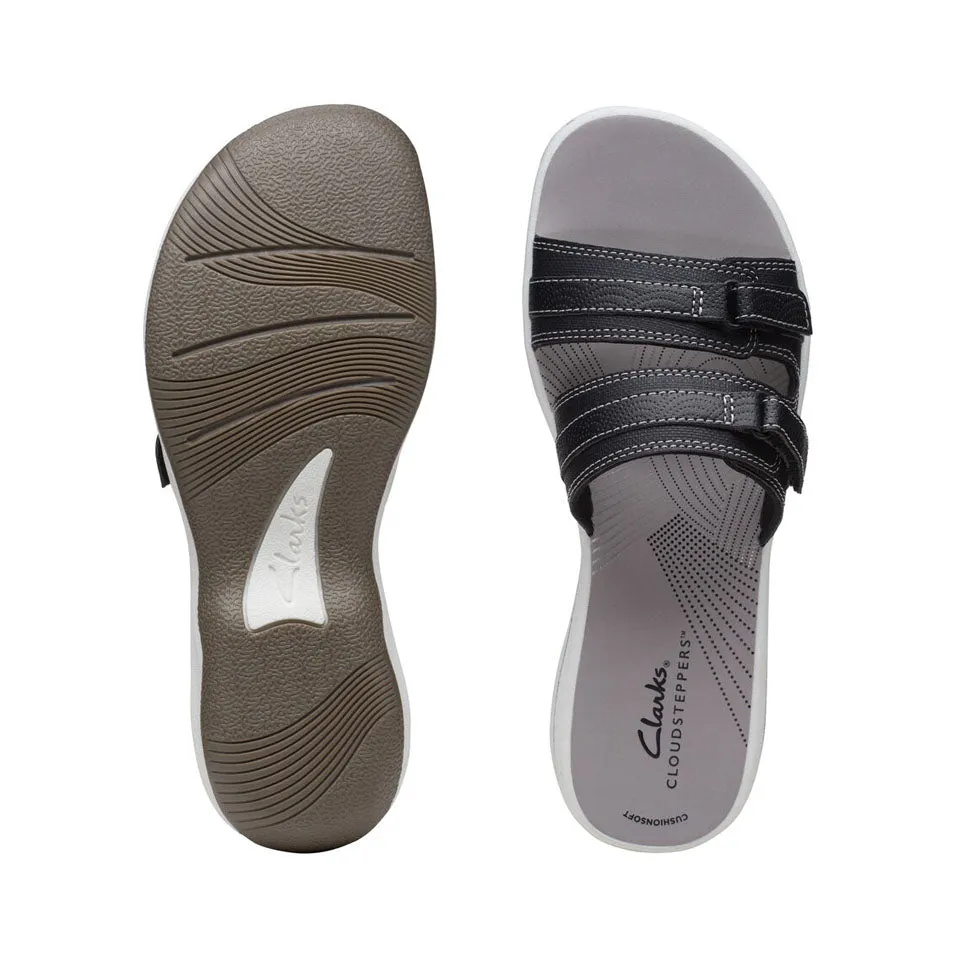 Clarks Women's Breeze Piper Light Taupe | Black | Warm Beige