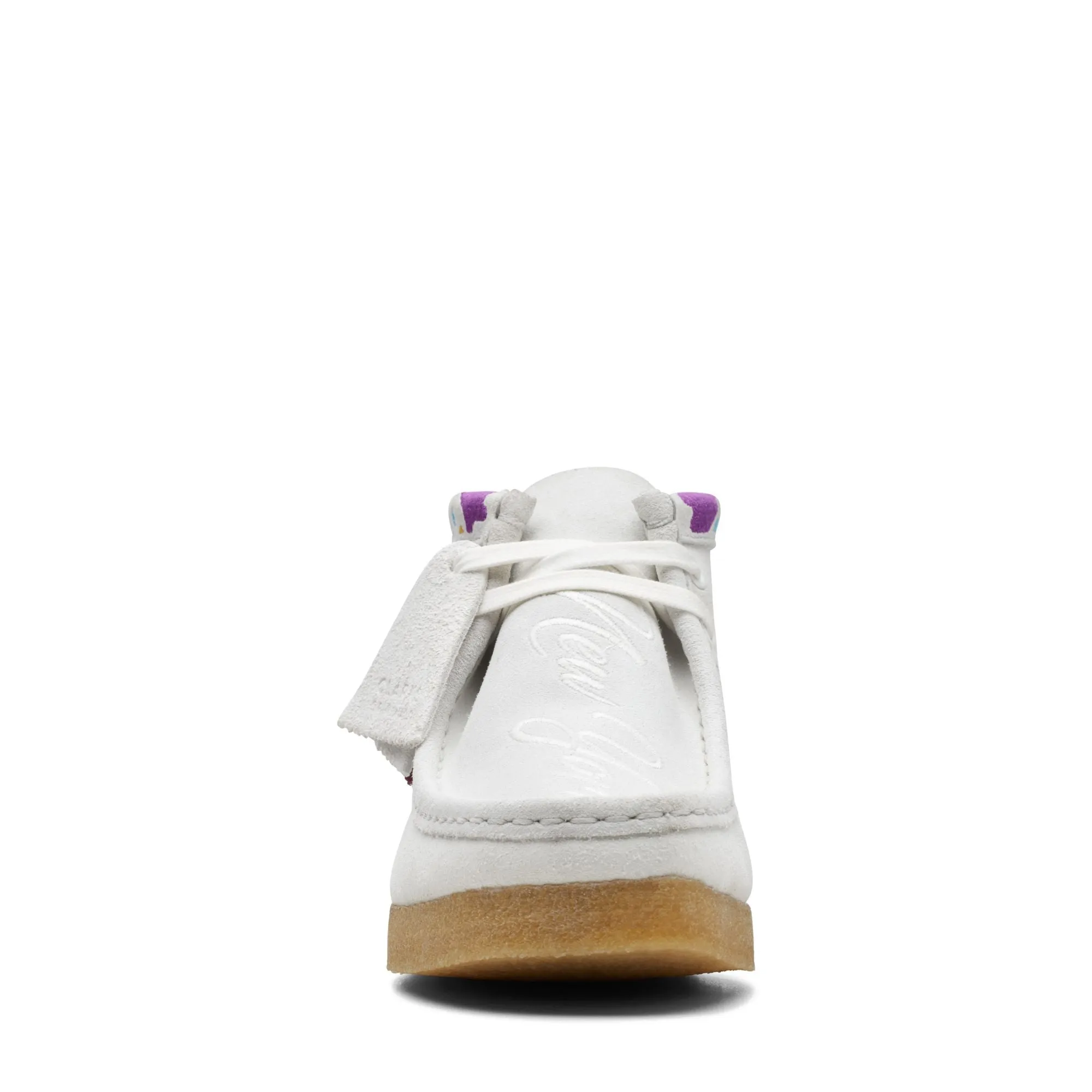 Clarks Women's Wallabee Boots White Combi