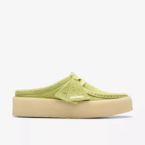 Clarks Women's Wallabee Cup Lo Lime Hairy Suede