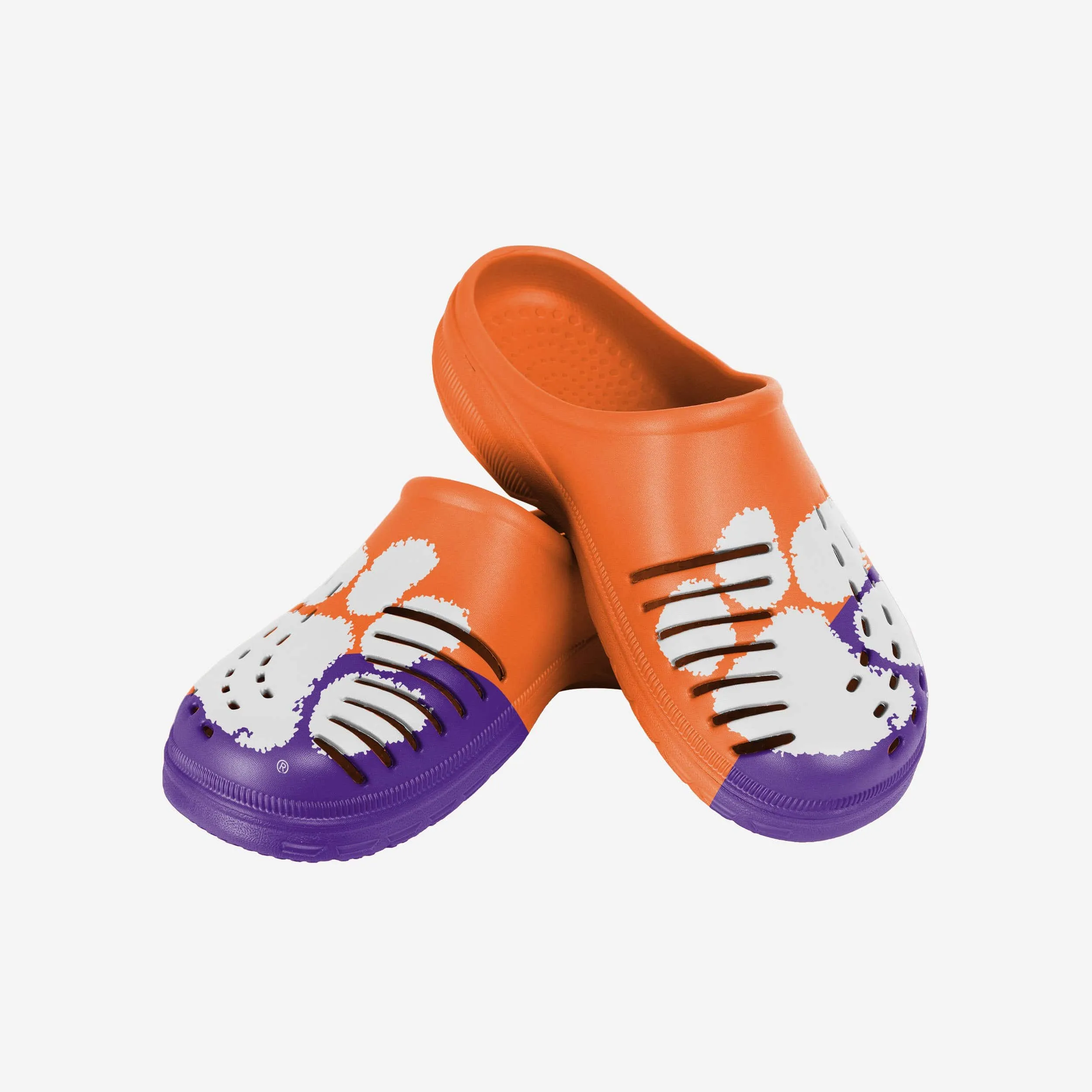 Clemson Tigers Colorblock Big Logo Clog