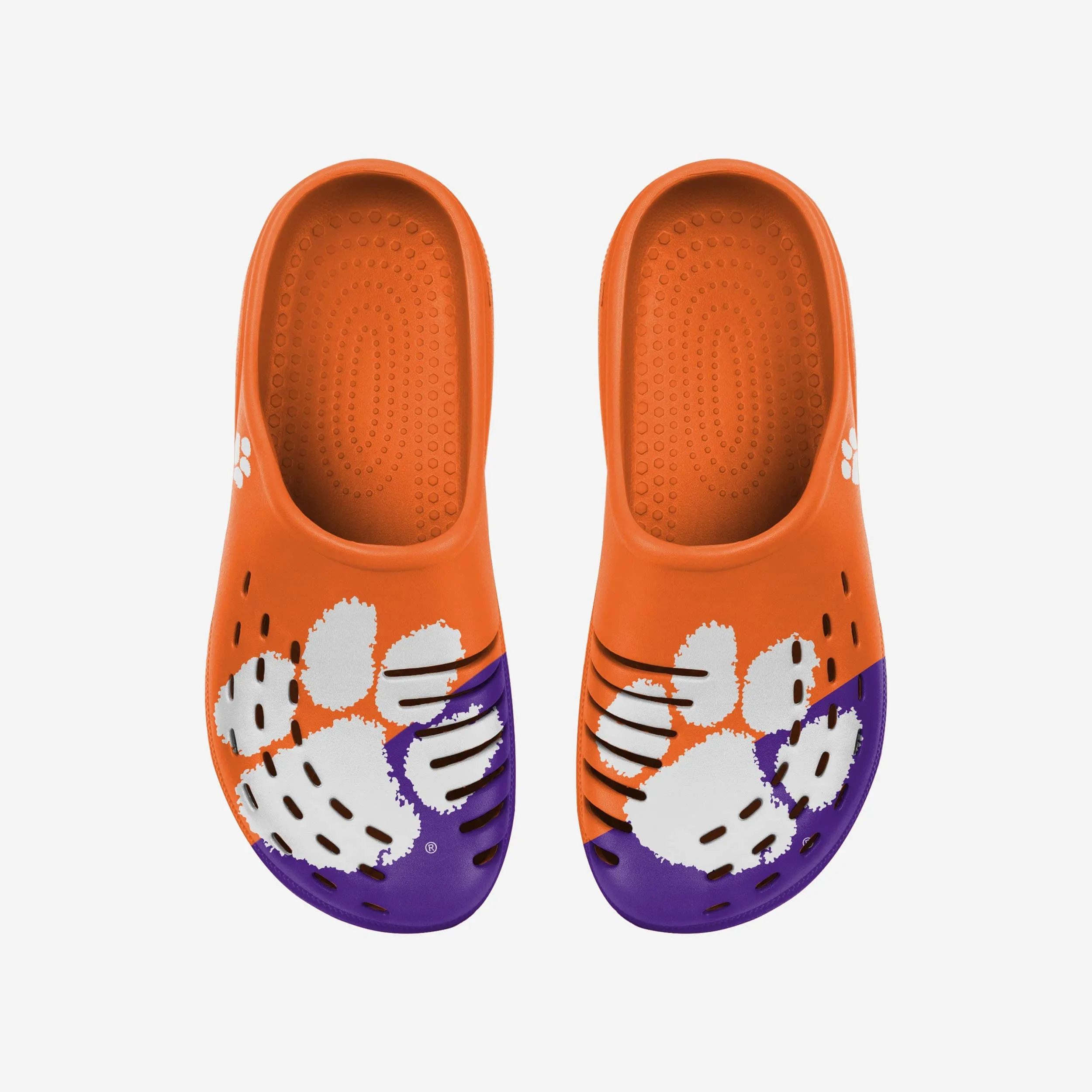 Clemson Tigers Colorblock Big Logo Clog