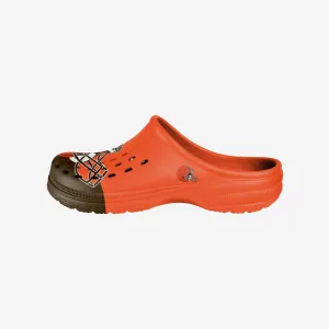 Cleveland Browns Colorblock Big Logo Clog