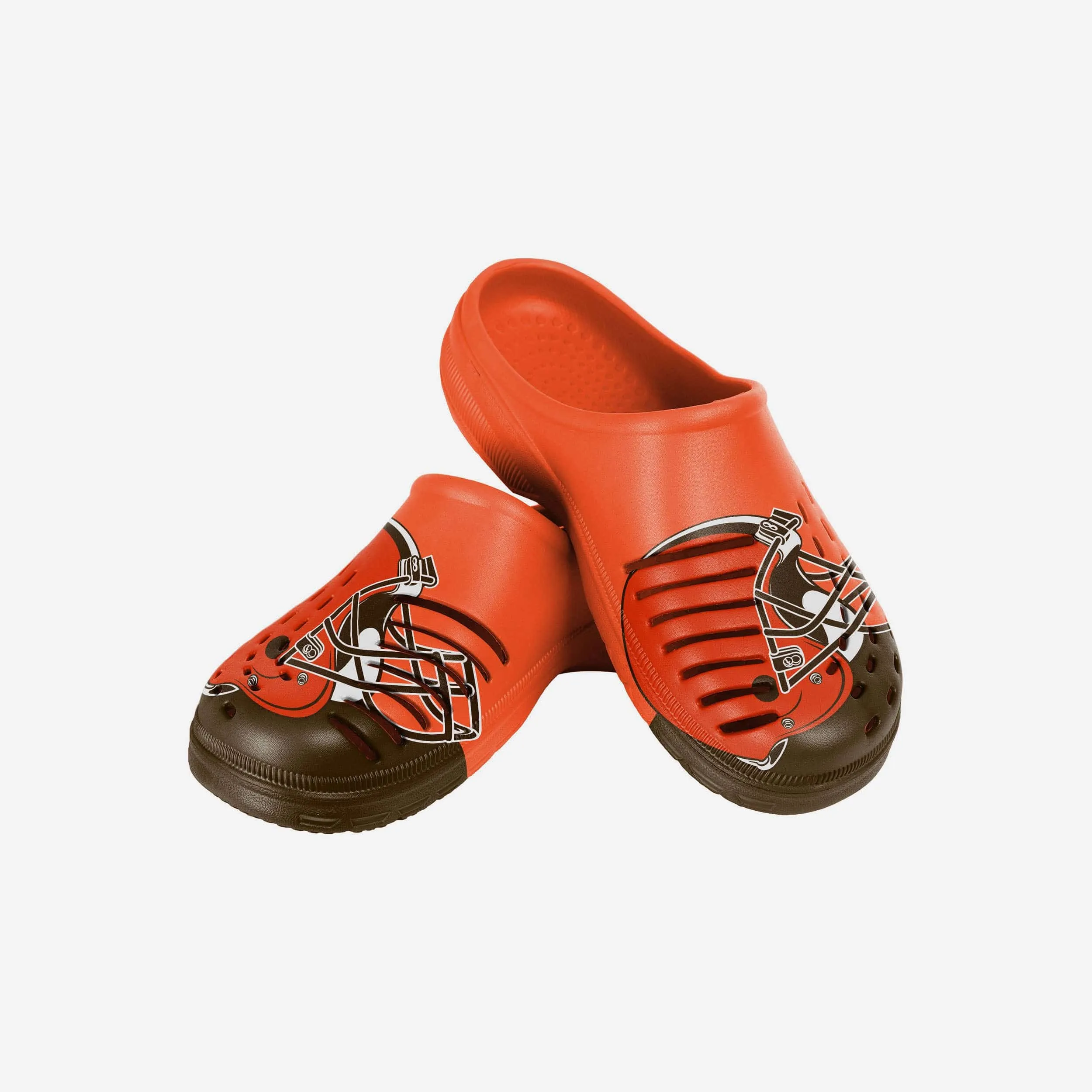 Cleveland Browns Youth Colorblock Big Logo Clog