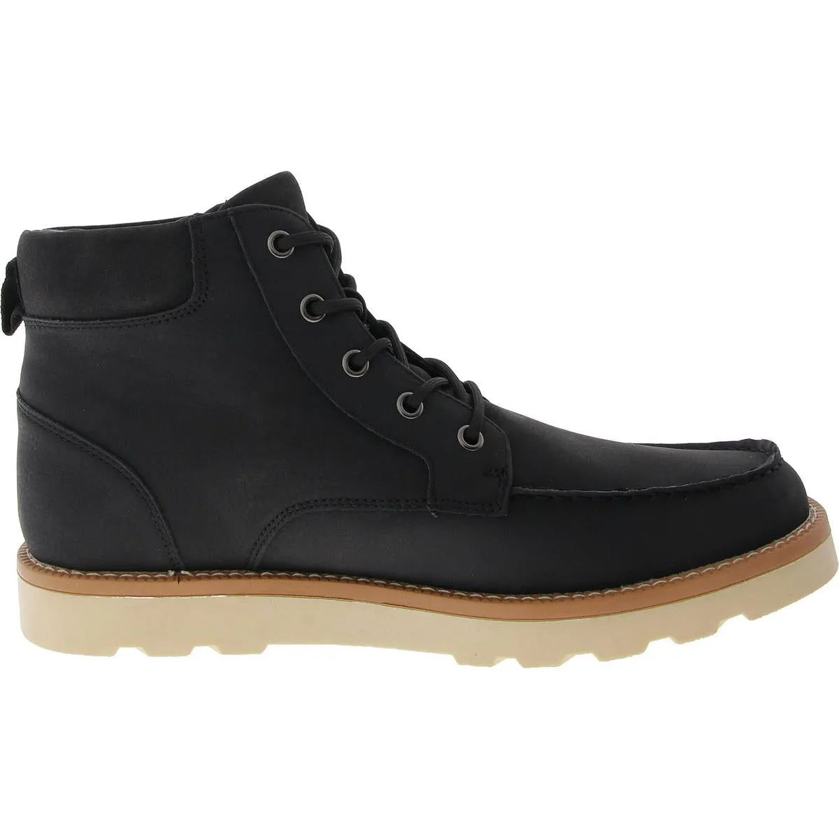 Club Room Mens Clifton Faux Leather Moccasin Toe Chukka Boots