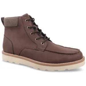 Club Room Mens Clifton Faux Leather Moccasin Toe Chukka Boots
