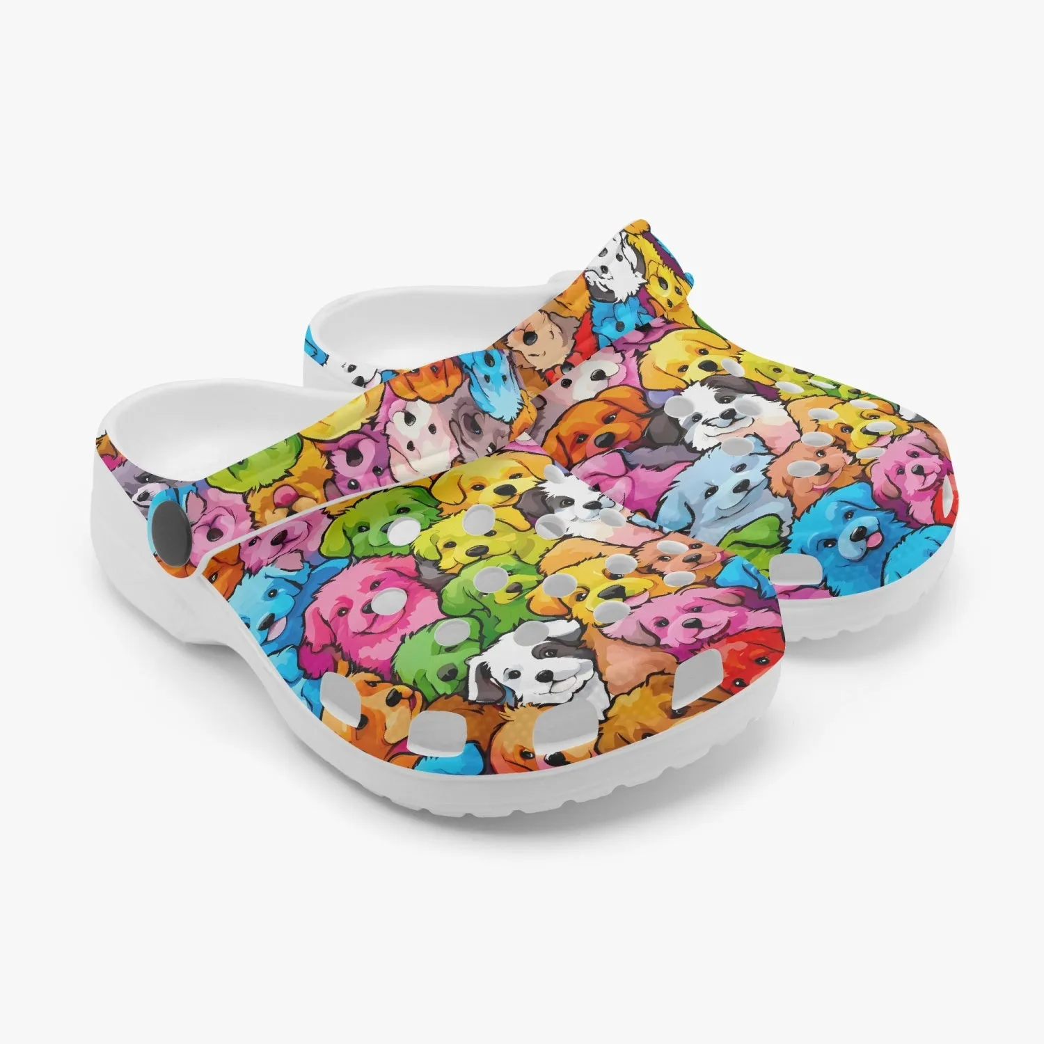 Colourful Puppies Kids Rok-Clogs