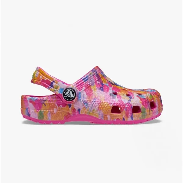 Crocs 208451-90H CLASSIC HYPER REAL Kids Clogs Multi