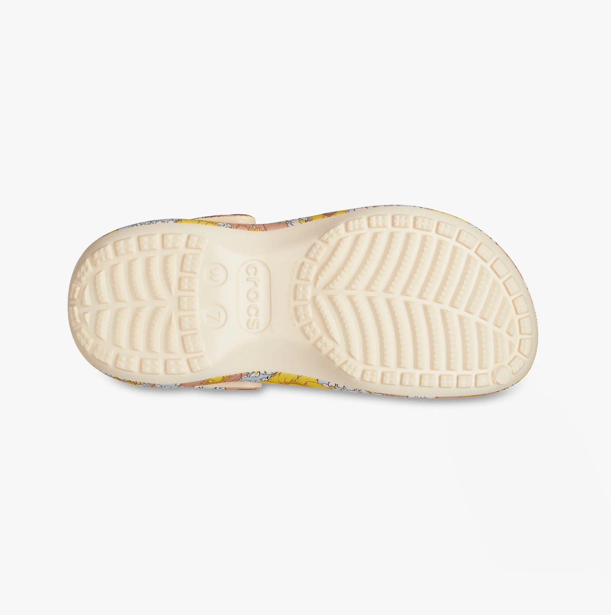 Crocs 208962-1FR CLASSIC PLATFORM RETRO Womens Clogs Vanilla/Multi
