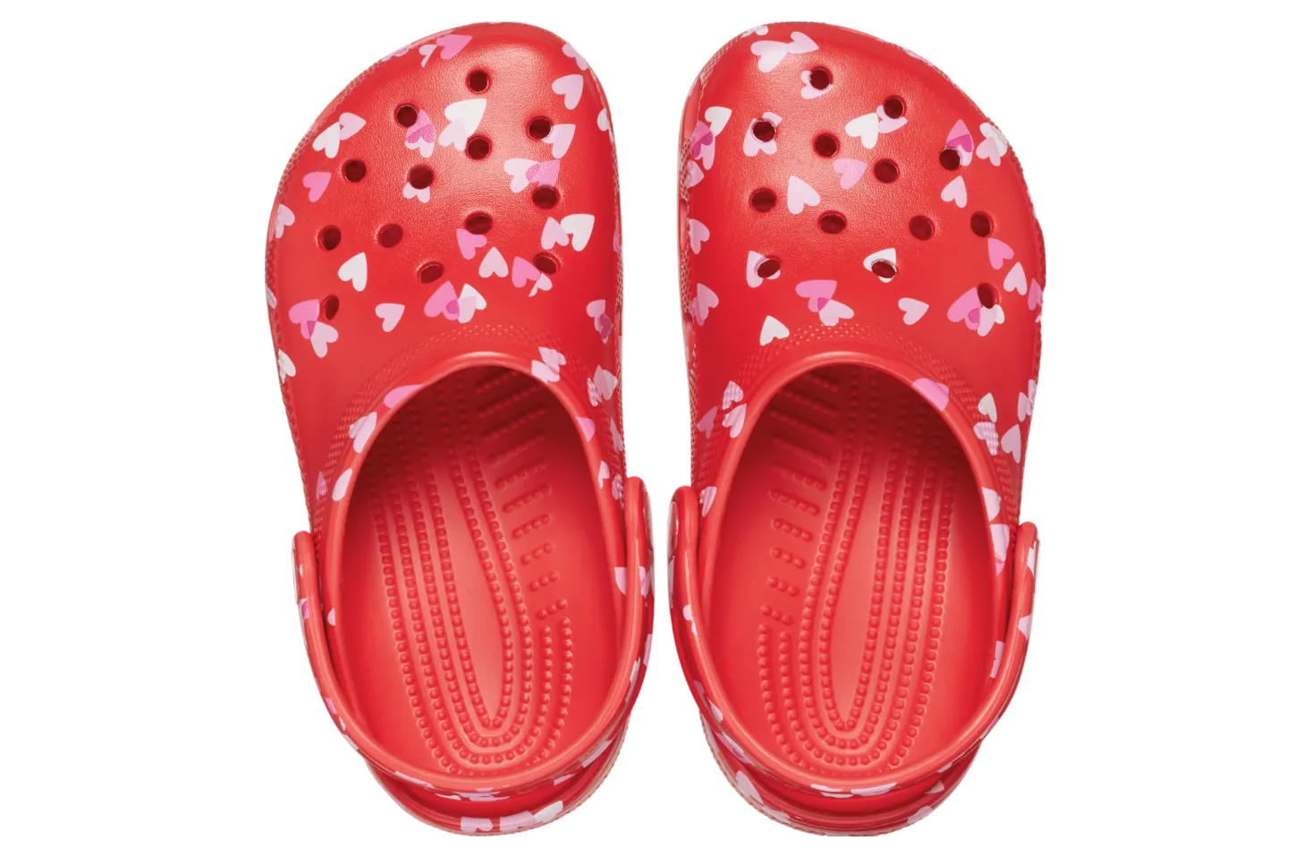 CROCS Classic Valentine's Day Hearts Clogs