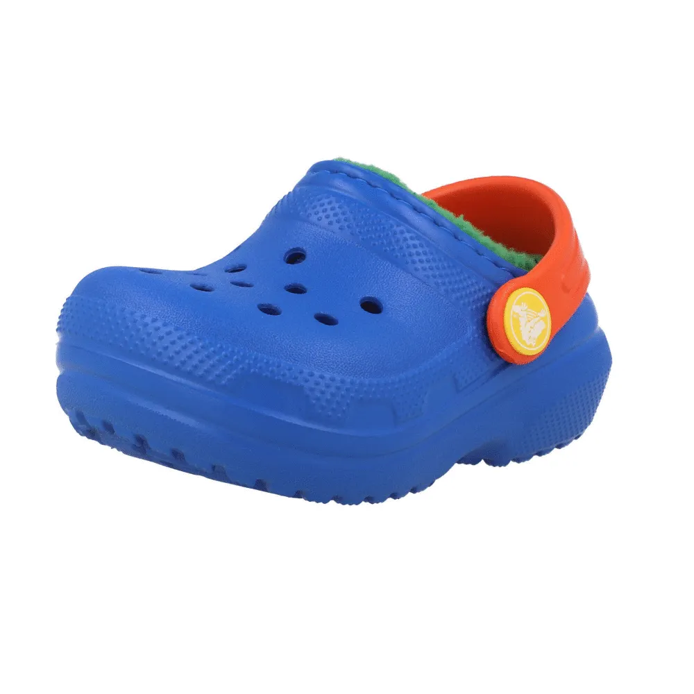 Crocs Kids Classic Lined Clog Blue Bolt