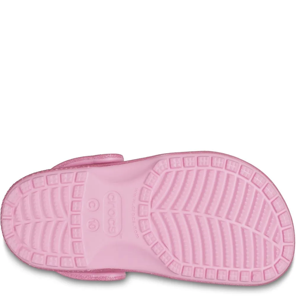 Crocs Toddler Classic Glitter Clog