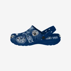 Dallas Cowboys Historic Print Clog With Strap