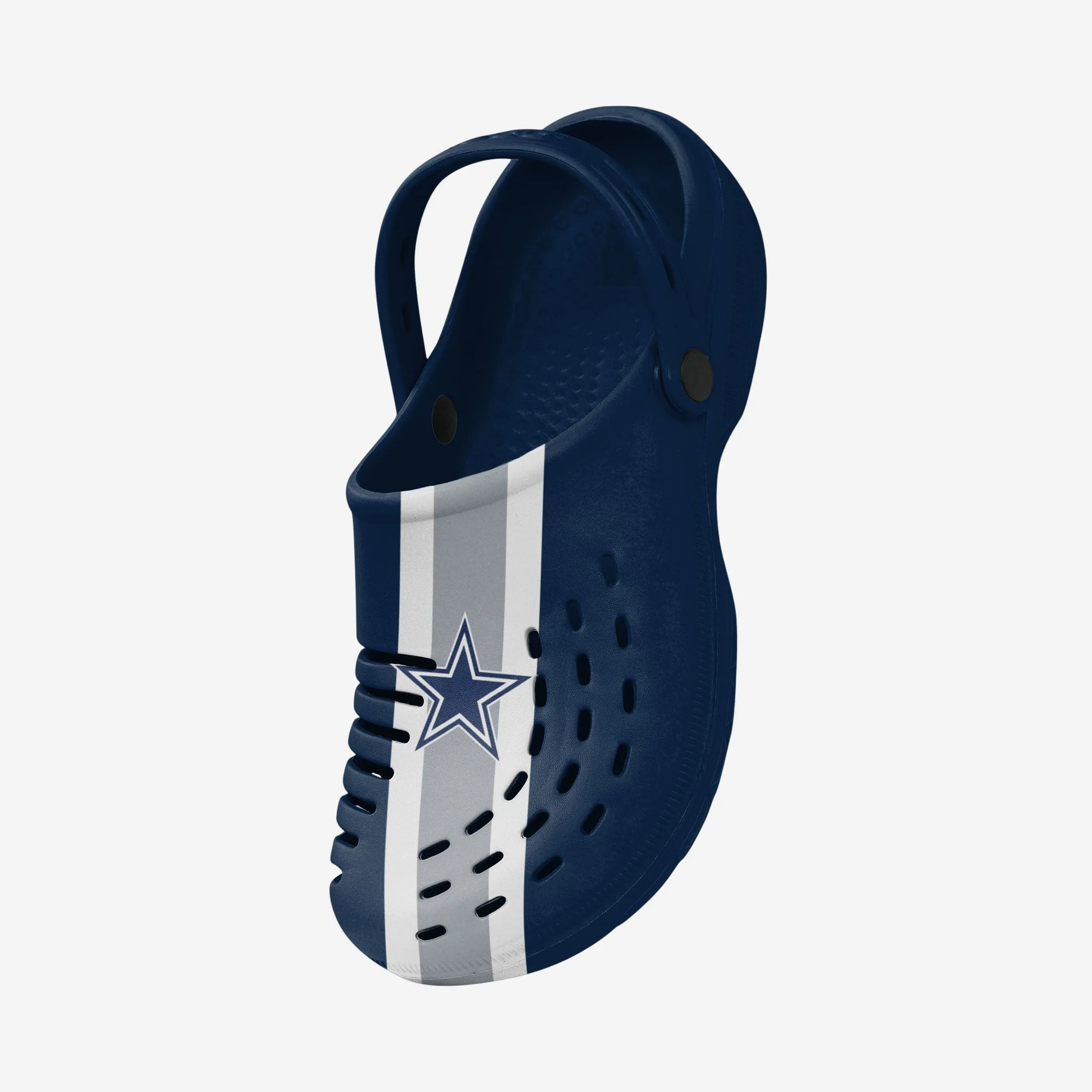 Dallas Cowboys Team Stripe Clog With Strap