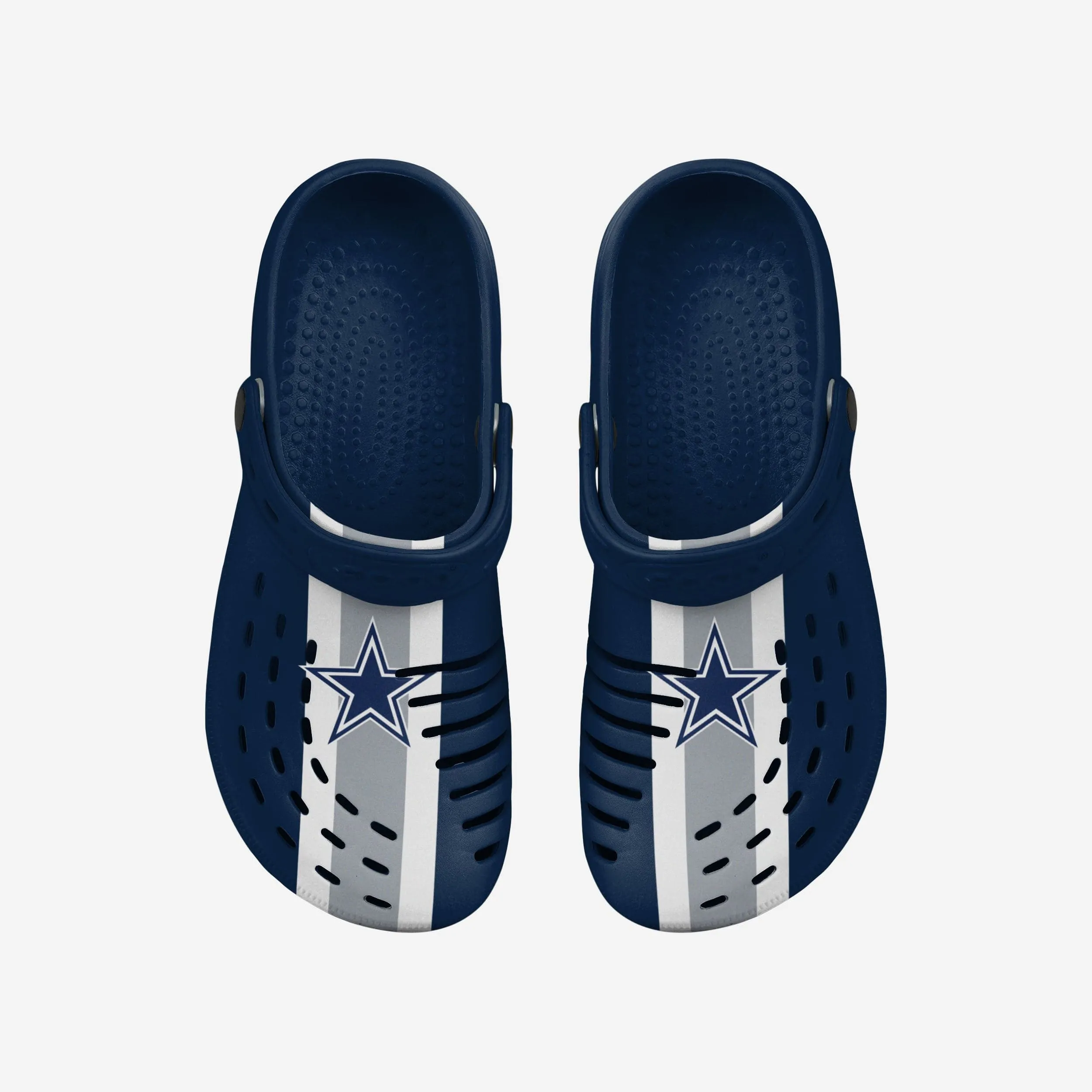 Dallas Cowboys Team Stripe Clog With Strap