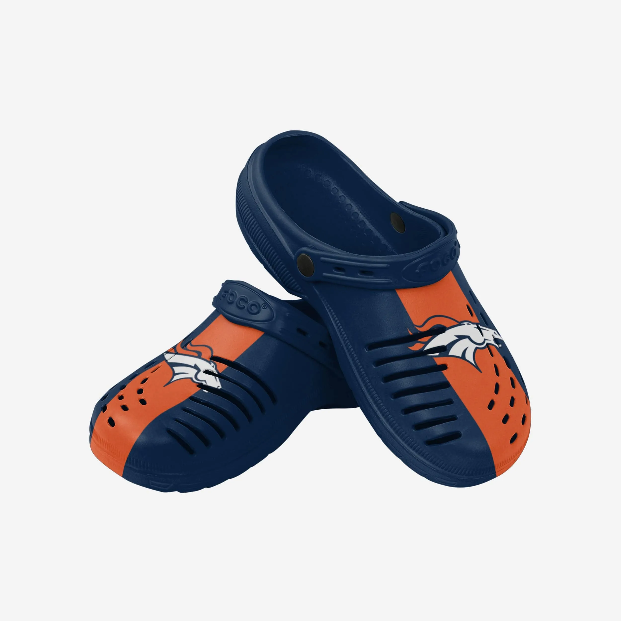 Denver Broncos Team Stripe Clog With Strap