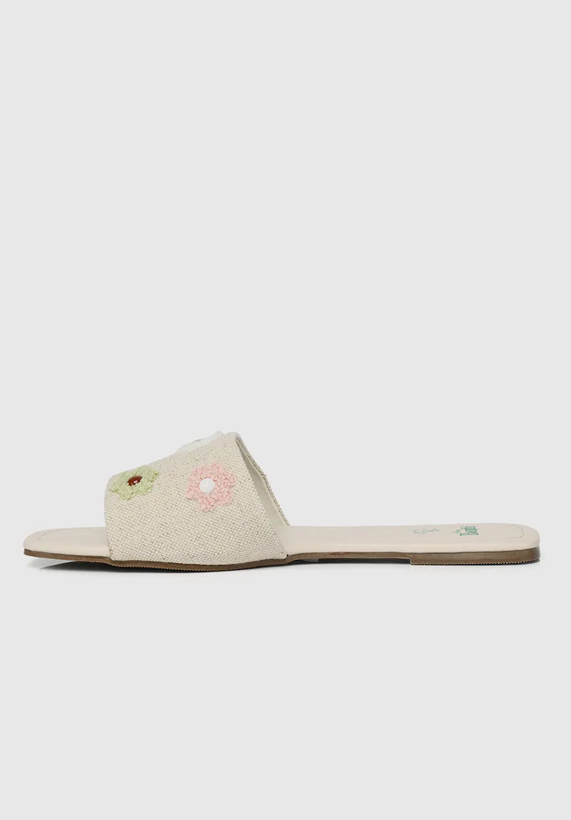 Disney Bambi A Floral Tale Open Toe Sandals & Flip Flops (Blanched Almond)