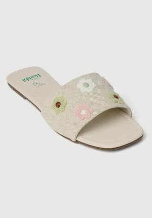 Disney Bambi A Floral Tale Open Toe Sandals & Flip Flops (Blanched Almond)