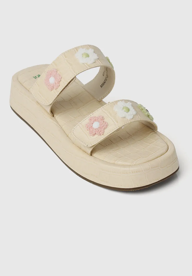 Disney Bambi Daisy Open Toe Sandals & Flip Flops (Blanched Almond)