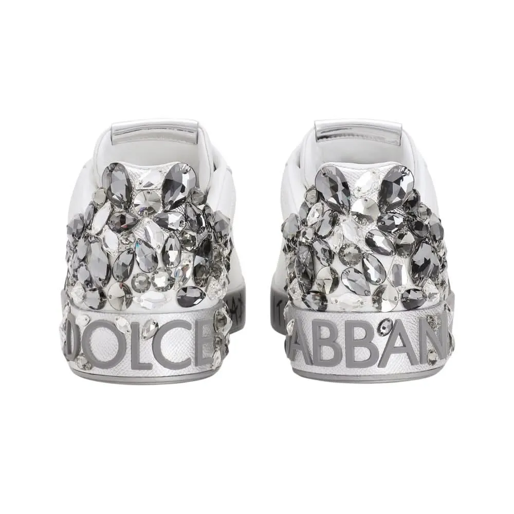 DOLCE & GABBANA  White ‘Portofino’ Sneakers
