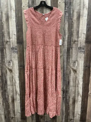 Dress Casual Maxi By Old Navy In Pink, Size: Xl