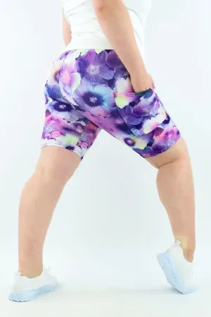 Floricultural - Casual - Long Shorts - Pockets
