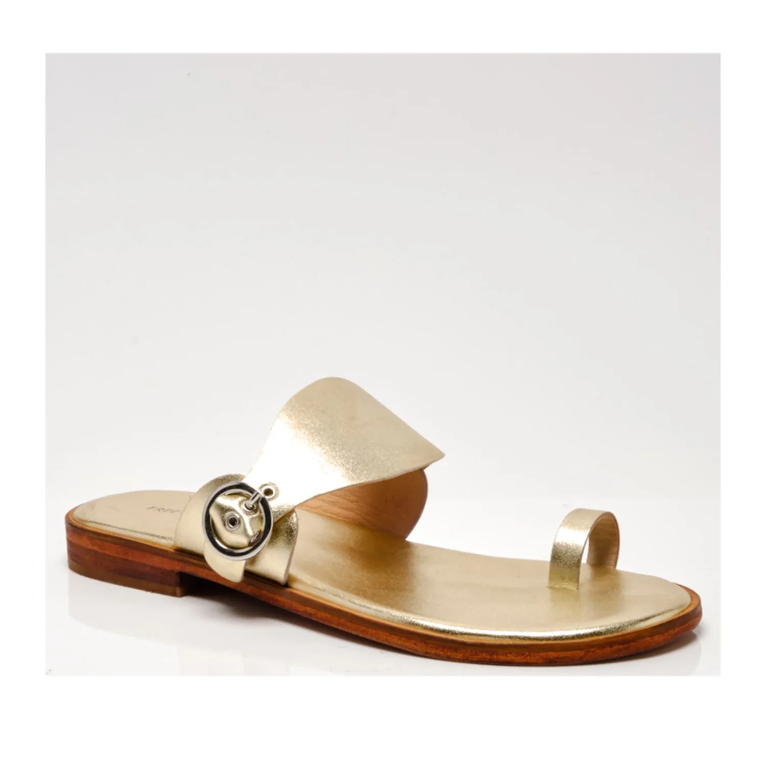 Free People Women's Barcelona Slip On Sandal in Gold