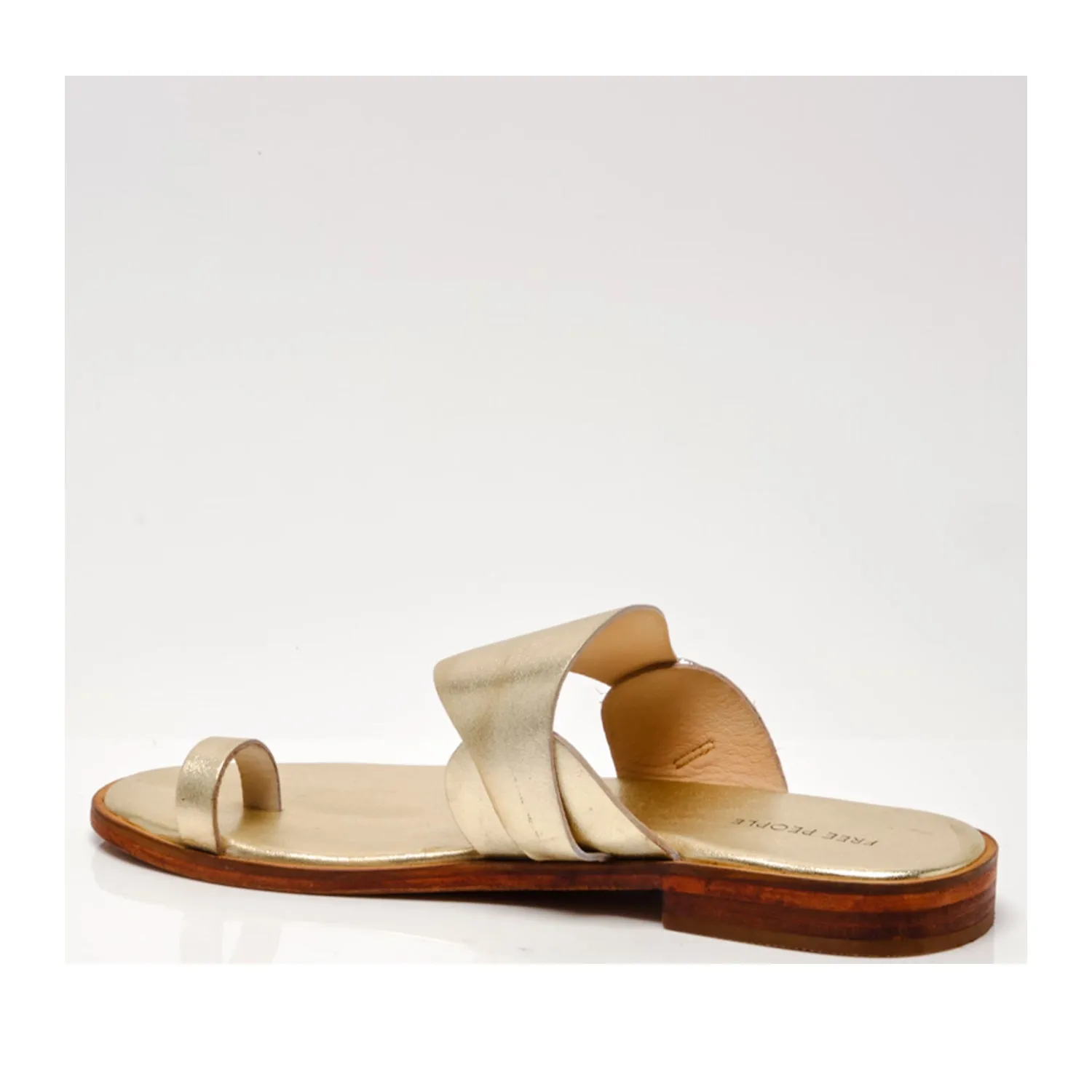 Free People Women's Barcelona Slip On Sandal in Gold