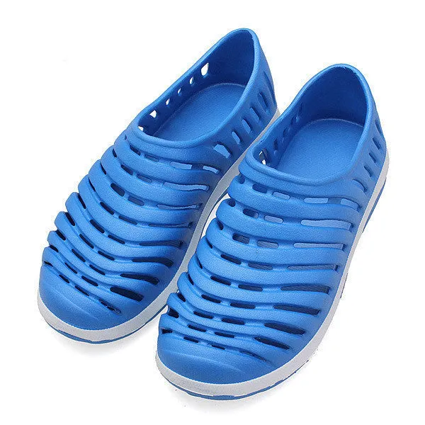 Garden Flat With Shoes Fashion Summer Mens Lightweight Hollow Slip On Breathable Bathroom Mules Clogs Sandal Slippers