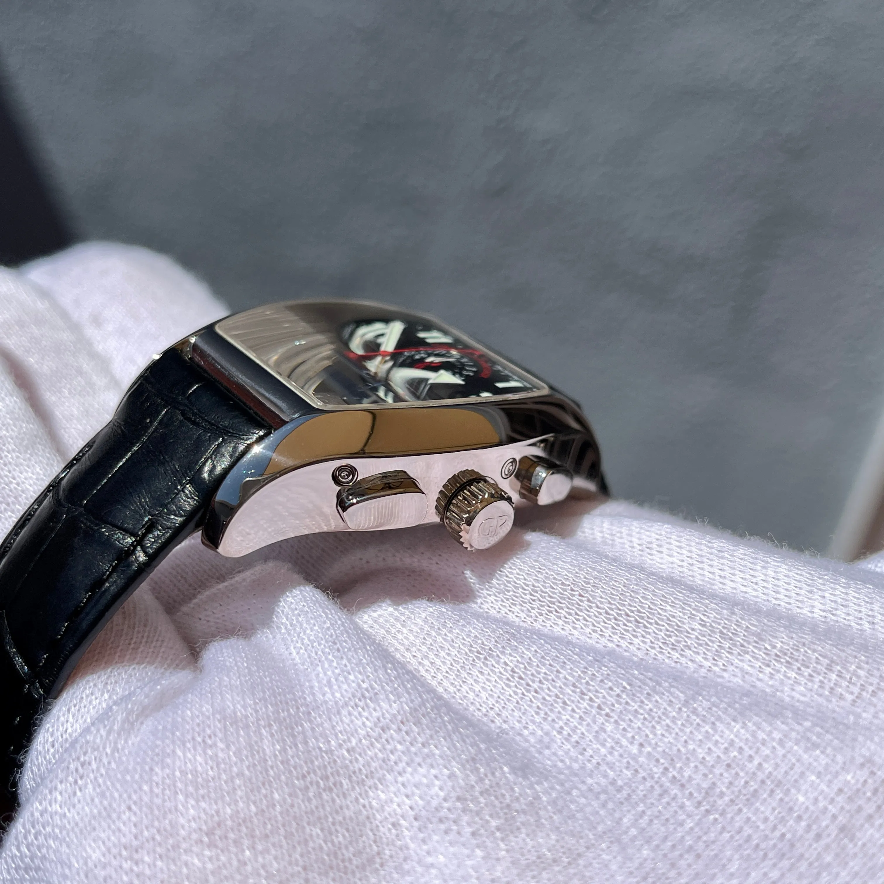 Girard Perregaux Ferrari 250 GTO LMB 1 of 1 18k White Gold Perpetual Calendar Chronograph Wristwatch