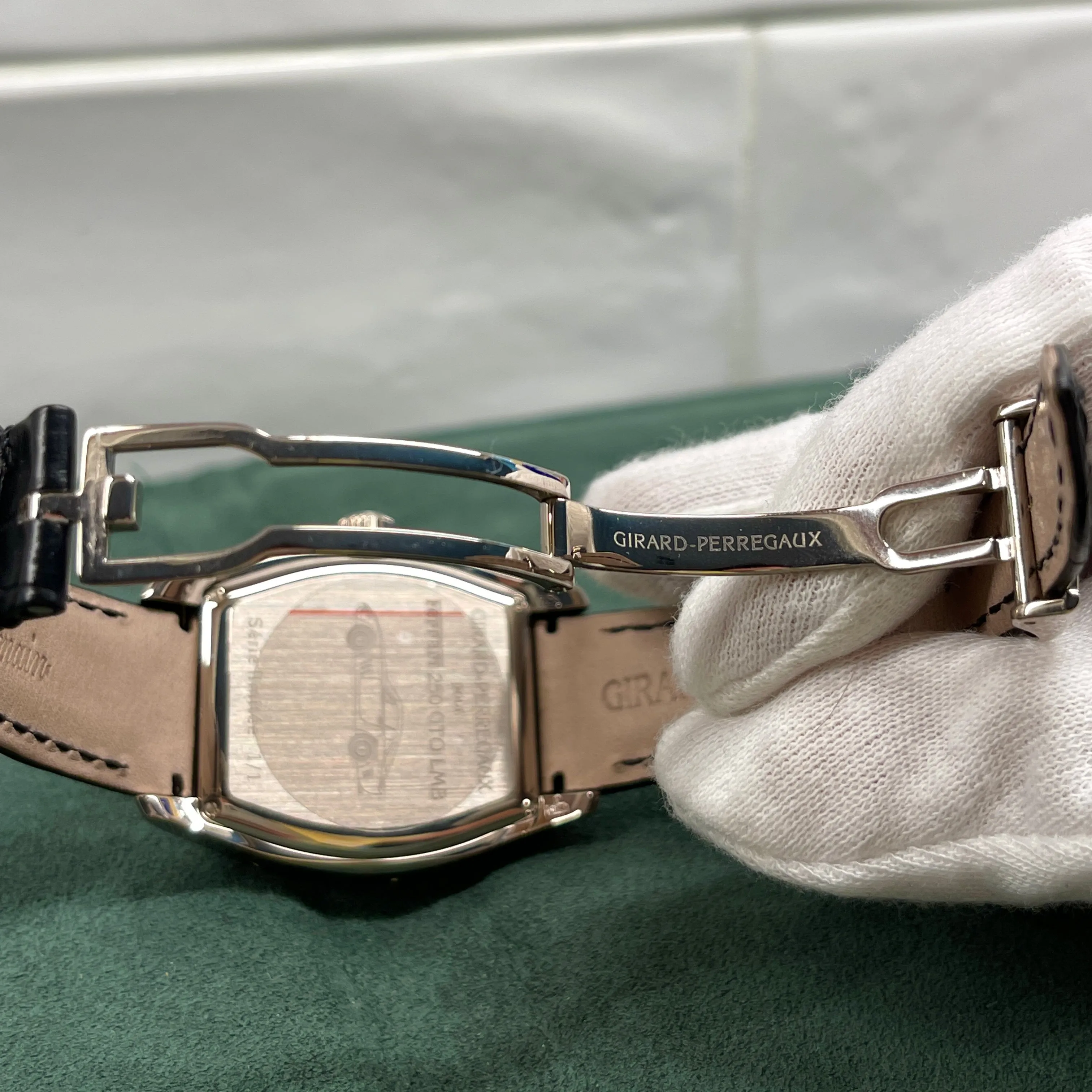 Girard Perregaux Ferrari 250 GTO LMB 1 of 1 18k White Gold Perpetual Calendar Chronograph Wristwatch