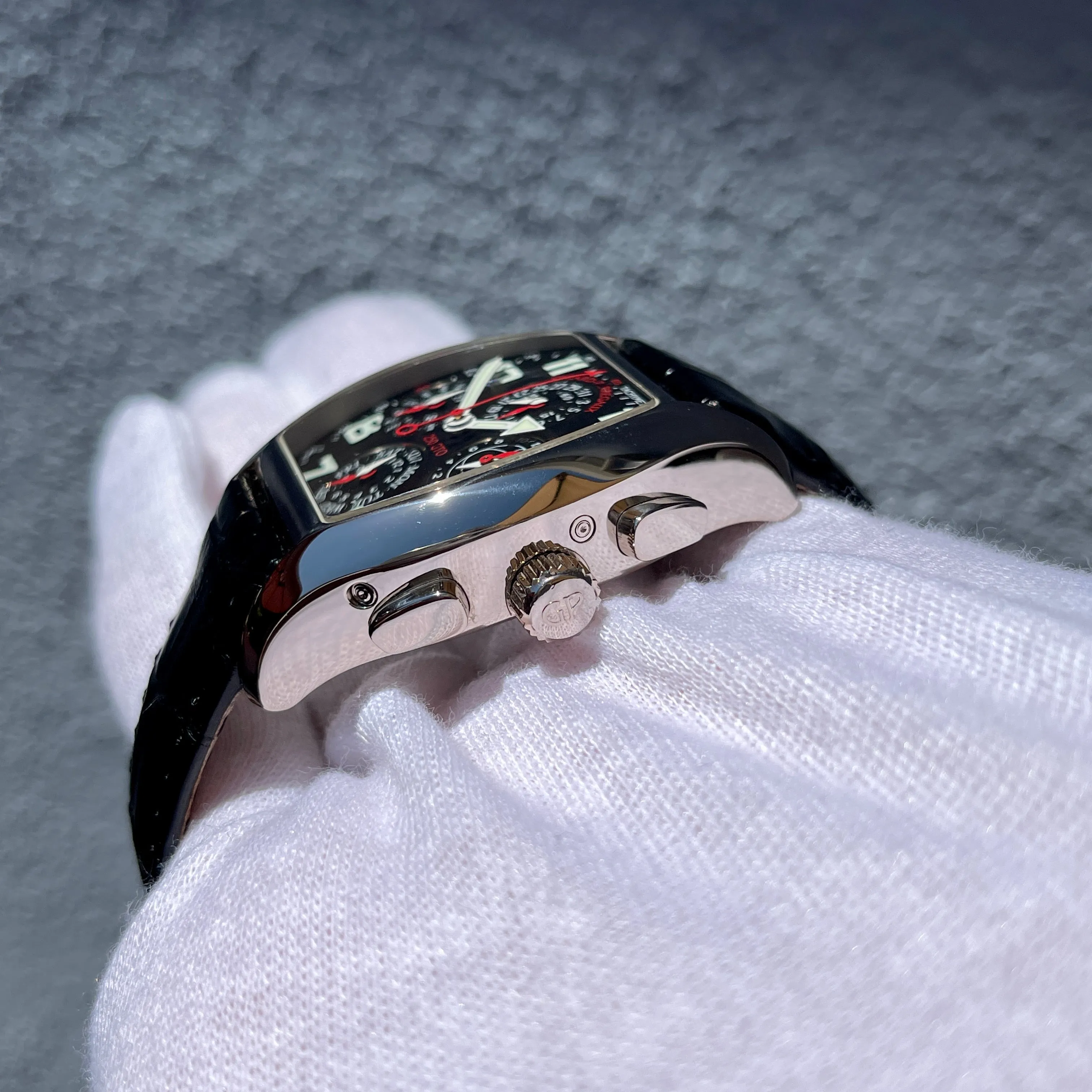 Girard Perregaux Ferrari 250 GTO LMB 1 of 1 18k White Gold Perpetual Calendar Chronograph Wristwatch