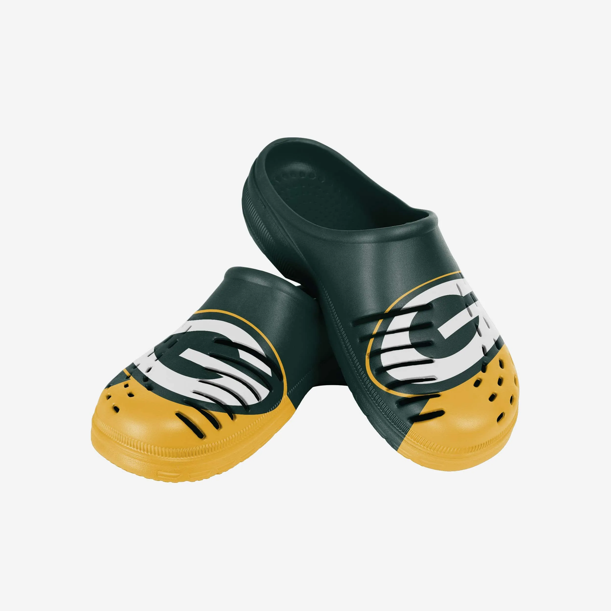 Green Bay Packers Colorblock Big Logo Clog