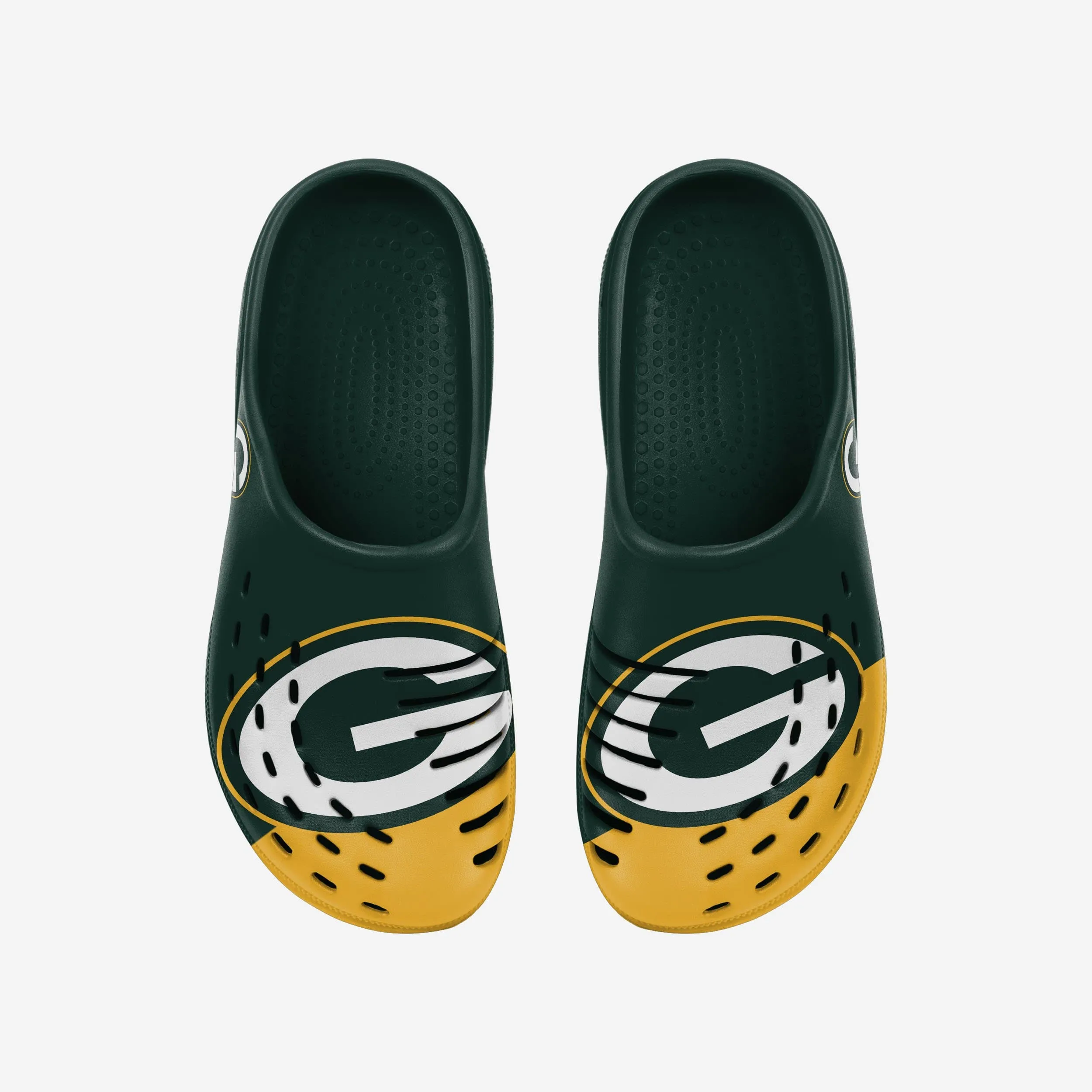 Green Bay Packers Colorblock Big Logo Clog