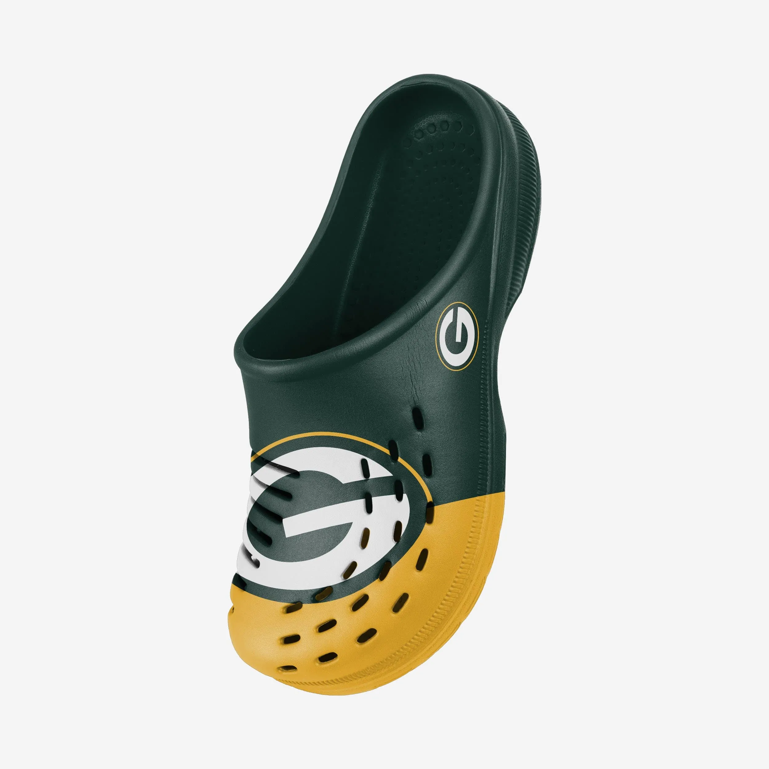 Green Bay Packers Colorblock Big Logo Clog