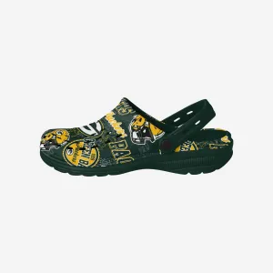 Green Bay Packers Historic Print Clog With Strap