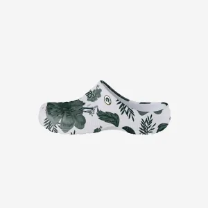 Green Bay Packers Womens Floral White Clog