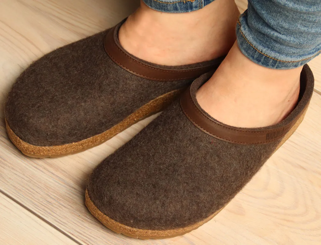 HAFLINGER Clog | Grizzly Torben, Brown