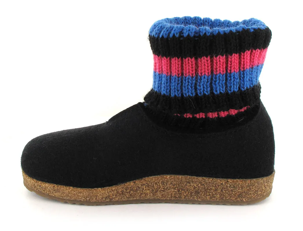 HAFLINGER Felt Clogs with Knit Cuffs GZ Kristina