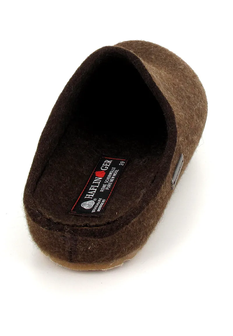 HAFLINGER GZ Wool Felt Clogs Grizzly Michel