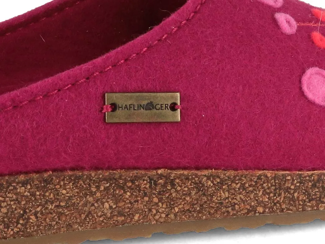 HAFLINGER Women Felt Clogs 'Grizzly Amaya', port