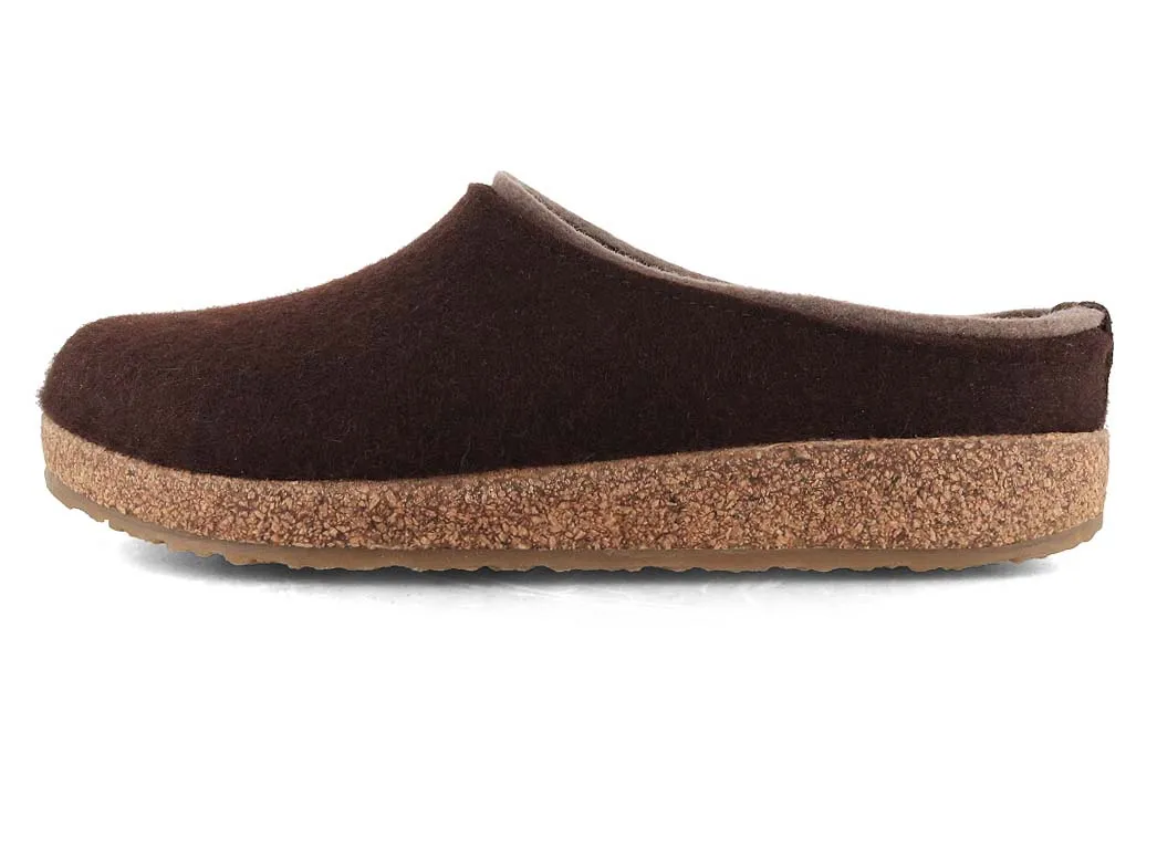 HAFLINGER Women Men Clogs 'Grizzly Kris', espresso