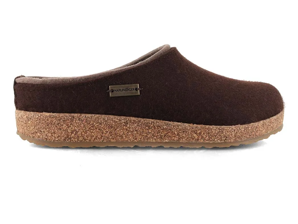 HAFLINGER Women Men Clogs 'Grizzly Kris', espresso