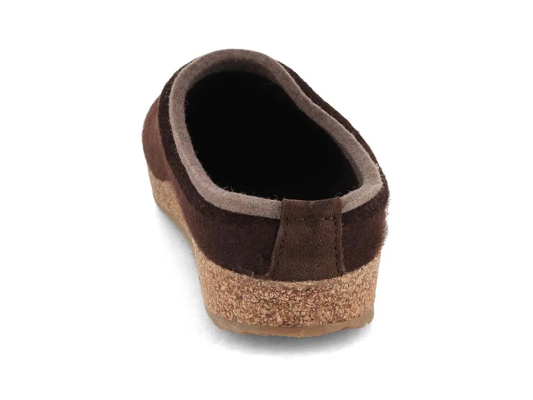 HAFLINGER Women Men Clogs 'Grizzly Kris', espresso