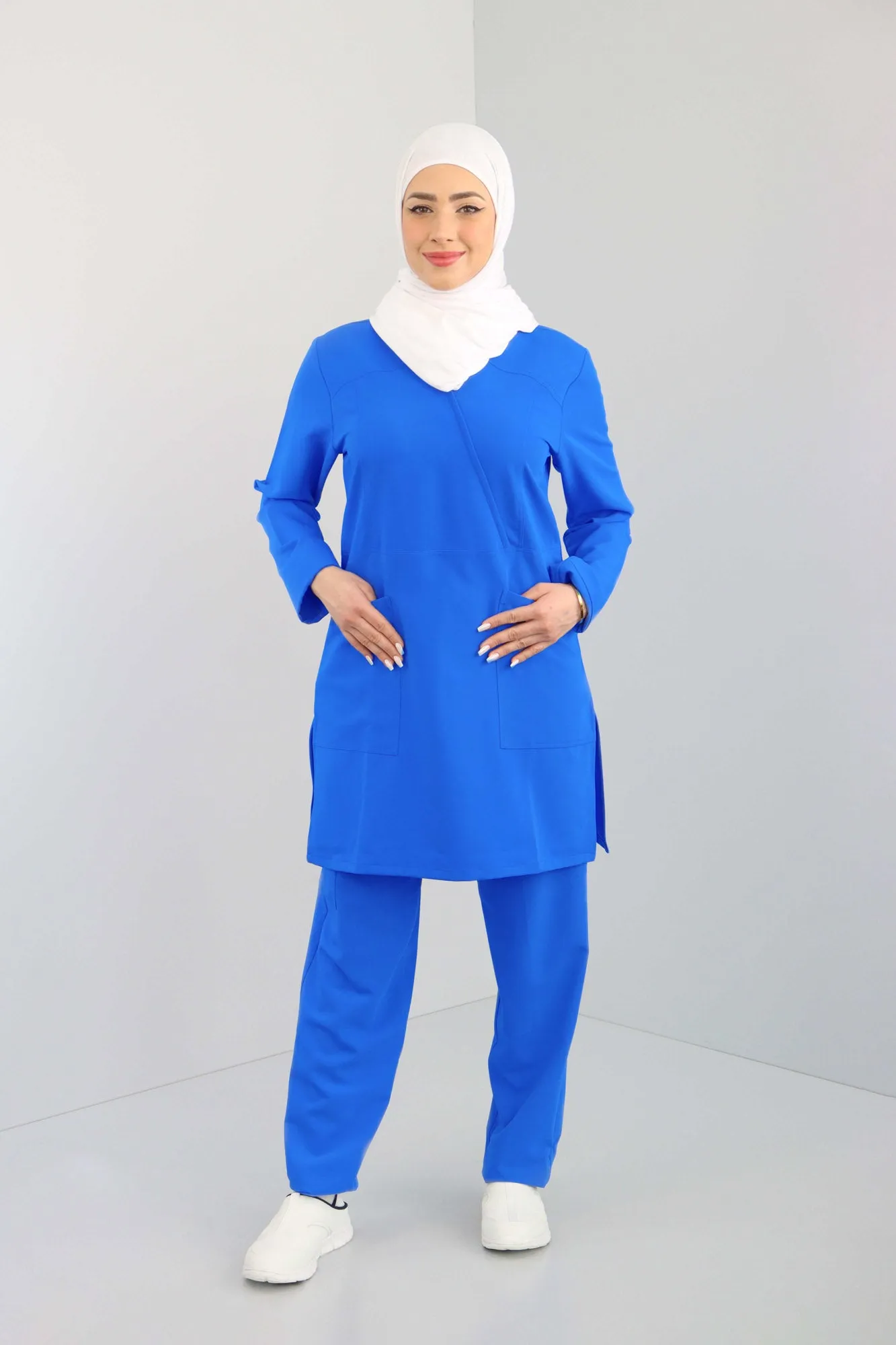 Hiba Women's Long Sleeves Scrub Set