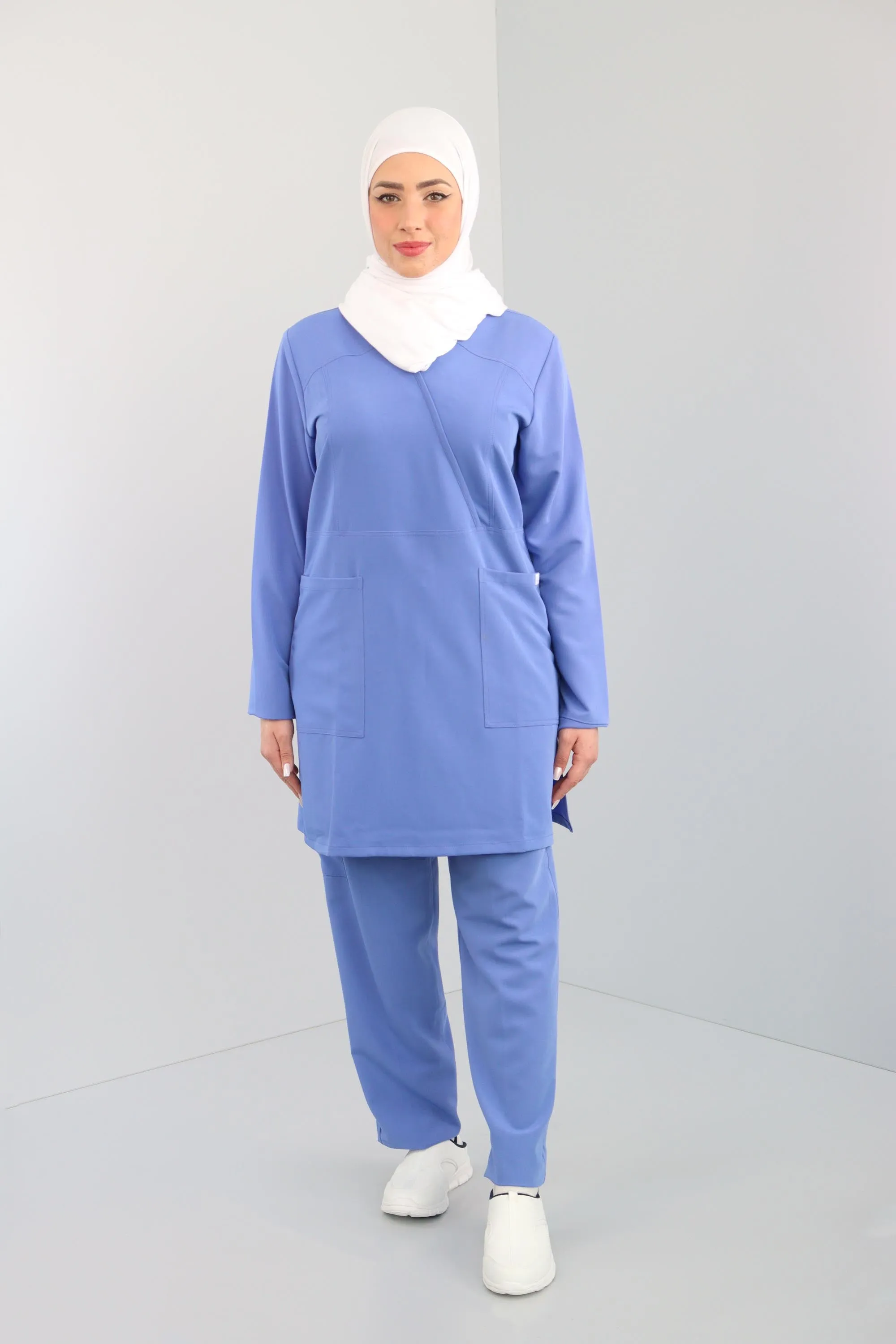 Hiba Women's Long Sleeves Scrub Set
