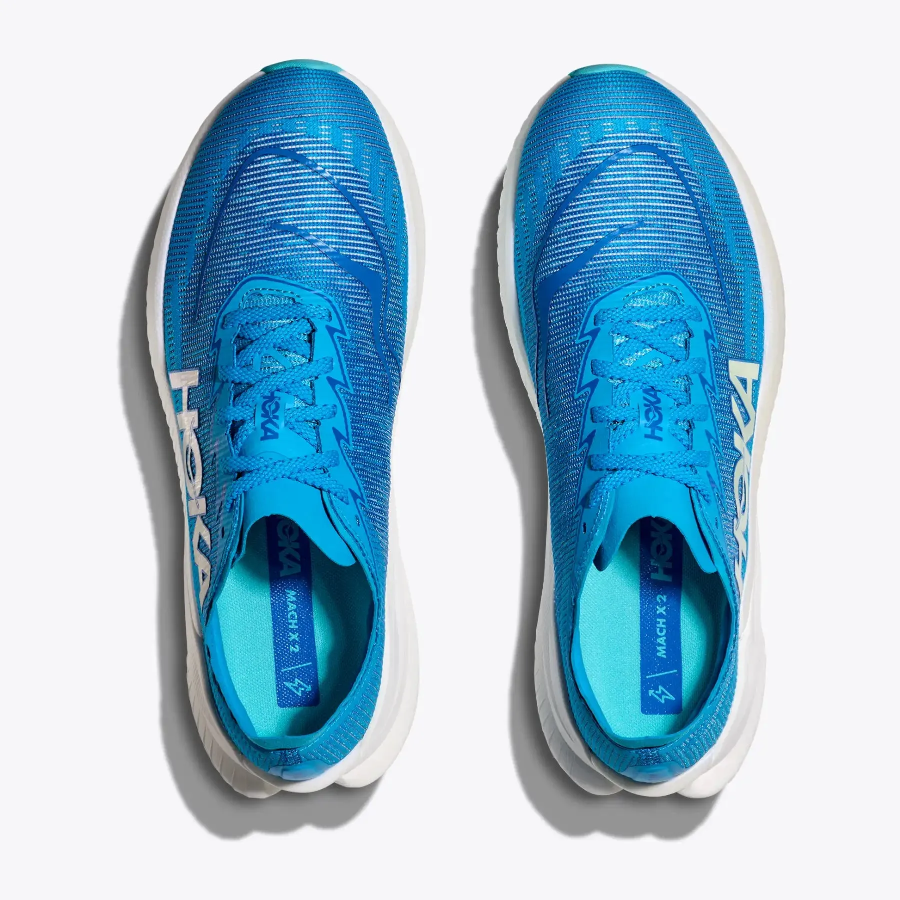 Hoka Men's Mach X 2 Running Shoes Skyward Blue / Electric Cobalt