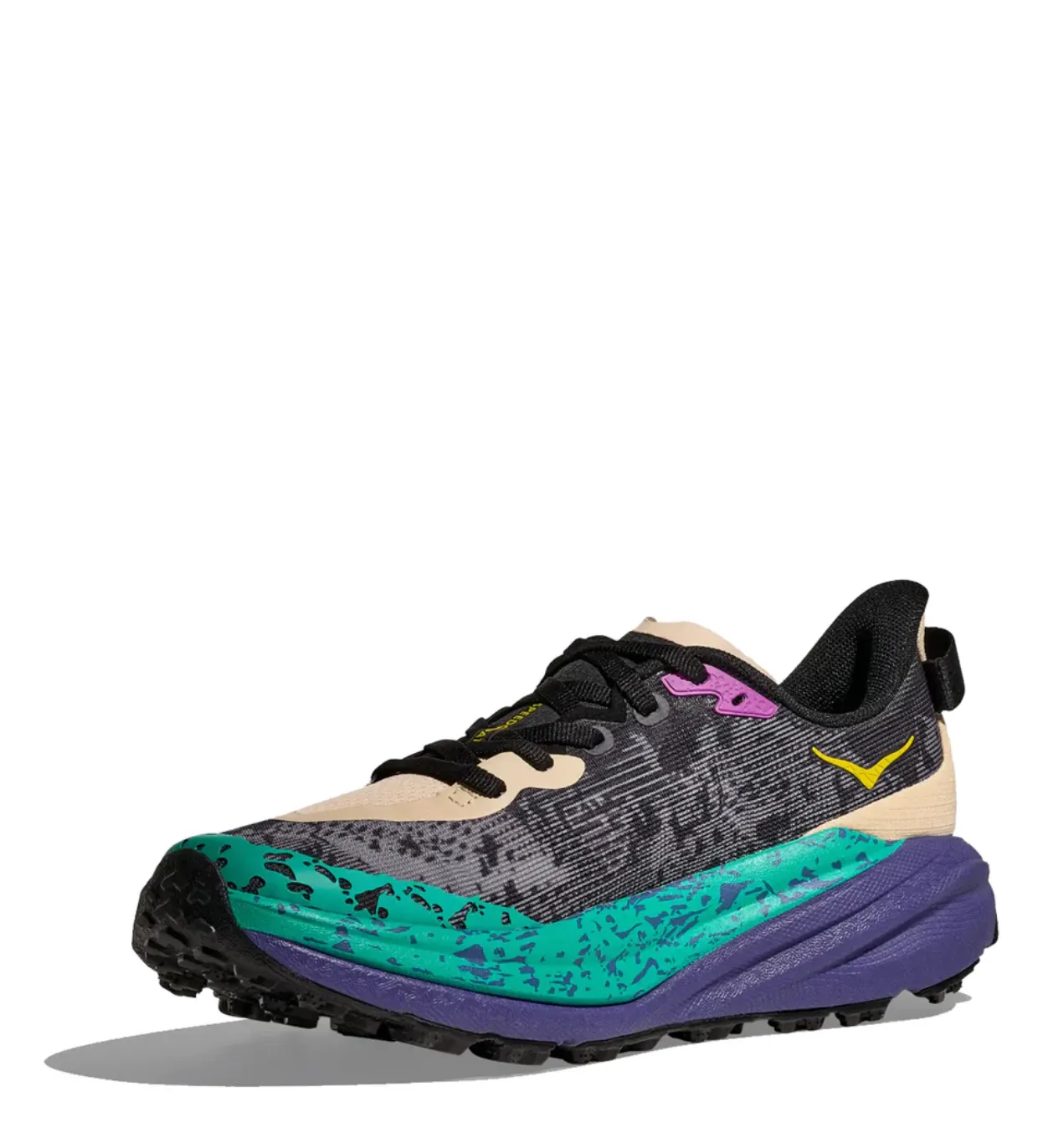 Hoka Men's Speedgoat 6 Trainer Oatmeal / Mountain Iris