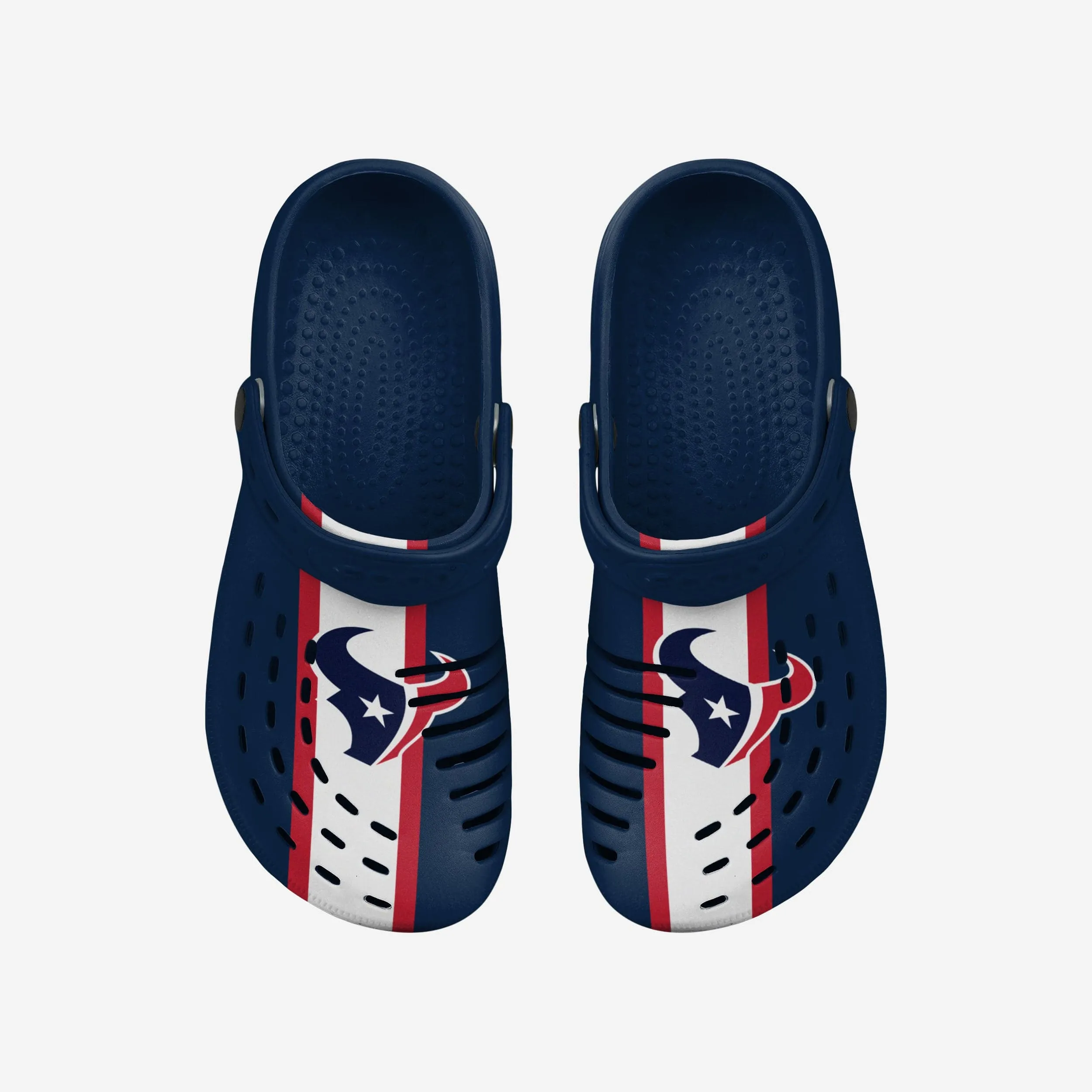Houston Texans Team Stripe Clog With Strap